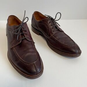 Johnston & Murphy Men's Sheepskin Leather Wingtip Dress Shoes Lace Up Size 10
